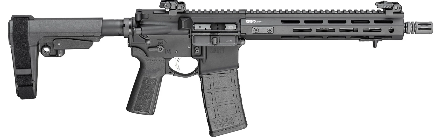 Saint Victor Pstl 5.56 11.5" SBA3 Blk (1)30rd