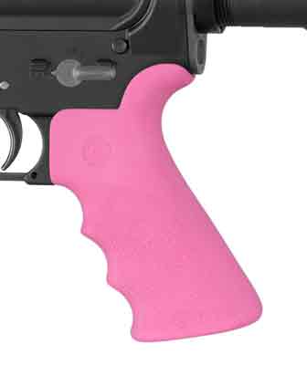 HOGUE AR-15 BEAVERTAIL GRIP - W/FINGER GROOVES PINK - Image 2