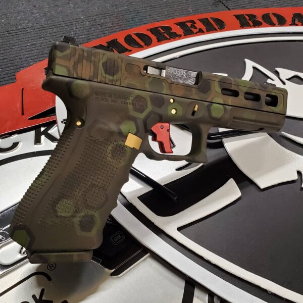 Custom camo Glock pistol