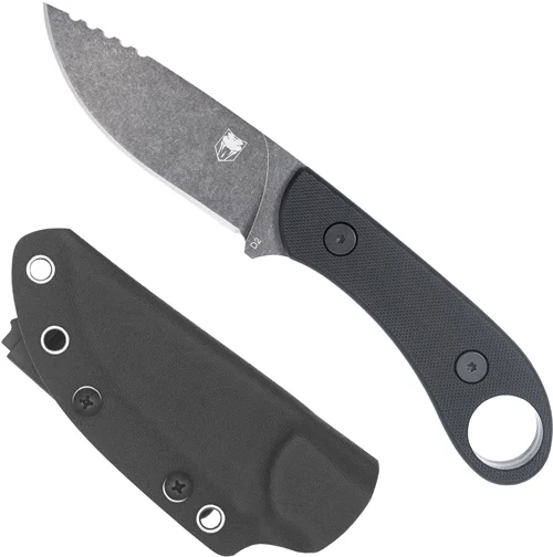 COBRATEC D2 SKINNER 3.75" FULL - TANG BLACK G10 W/KYDEX SHEATH - Image 2