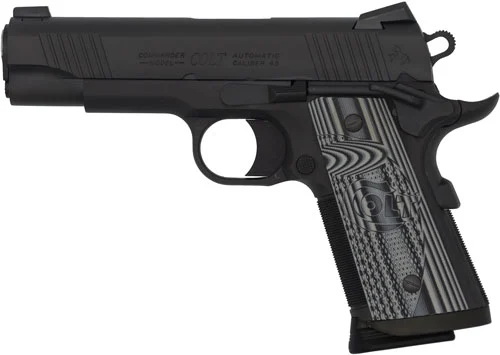COLT COMBAT UNIT 45ACP 4.25" - 8RD ANODIZE BLACK GRAY GRIPS - Image 2