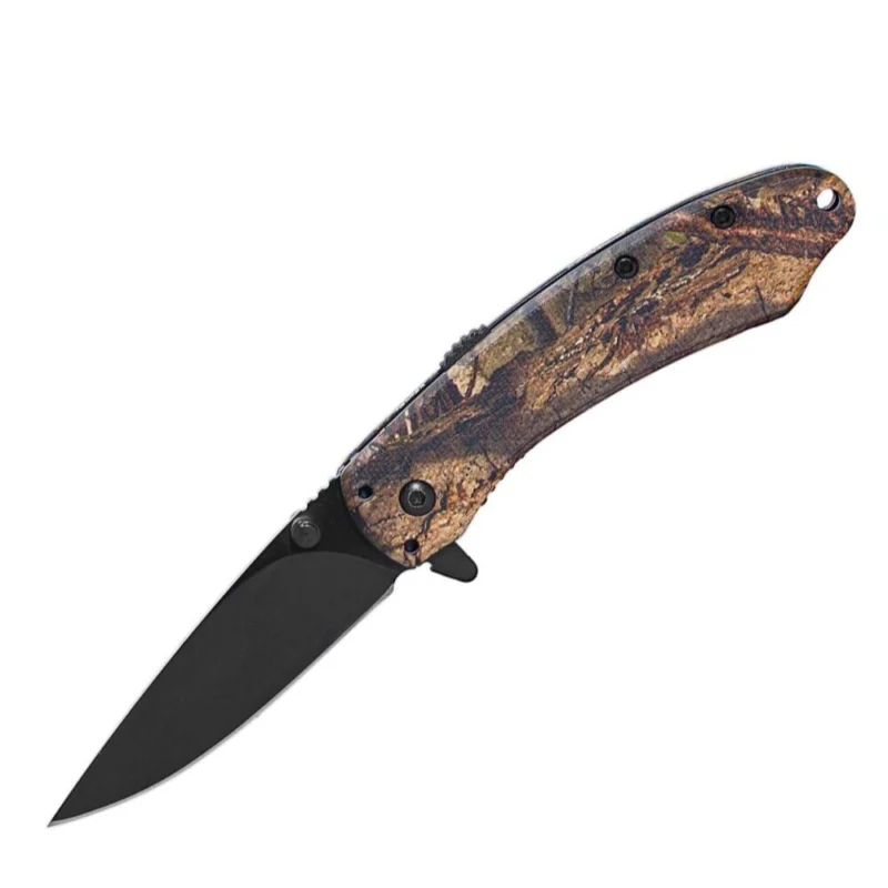 ABKT Elite Ember Folding Knife 2-3/4" Drop Point Blade Mossy Oak DNA