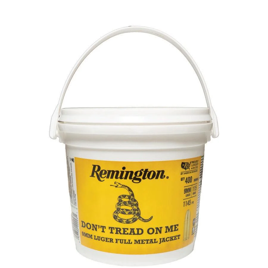 Remington UMC 250th Anniversary "Don't Tread On ME" Ammunition 9mm Luger 115 gr FMJ 1145 fps 400/ct